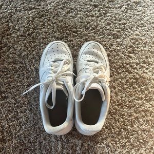 Women’s White Nike Air Force 1’s